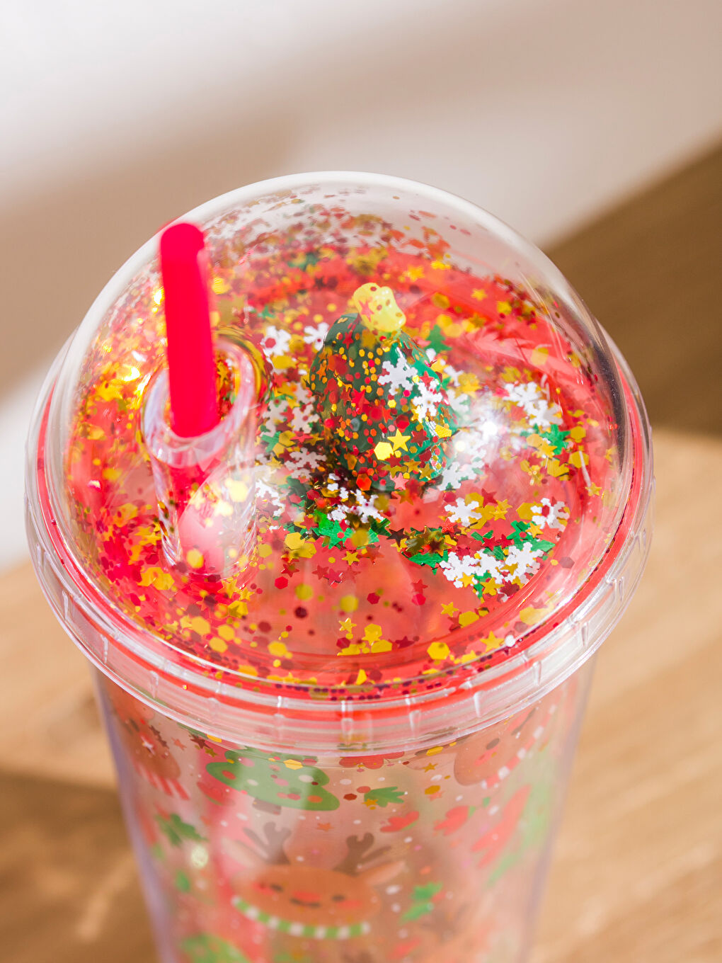 Printed Soft Drink Glass with Straw 500 ml-2
