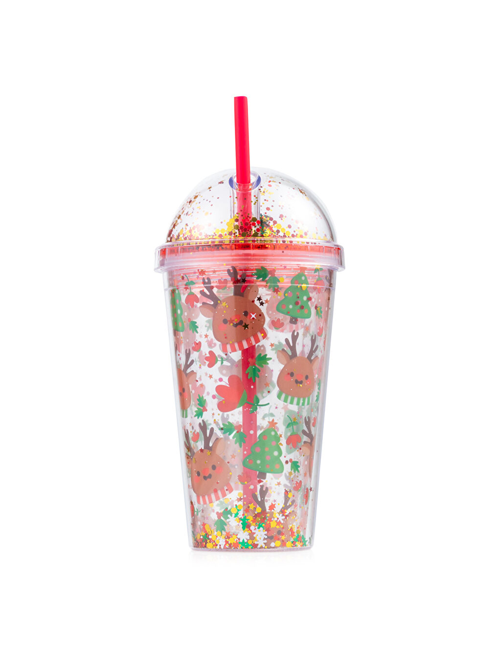 Printed Soft Drink Glass with Straw 500 ml-4