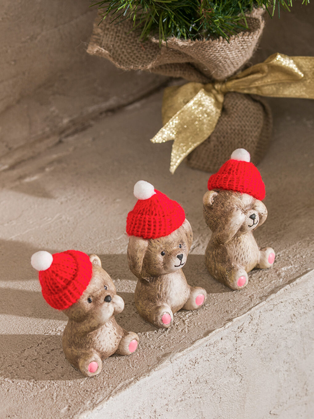 Teddy Bear Figured Decorative Object Set of 3-2