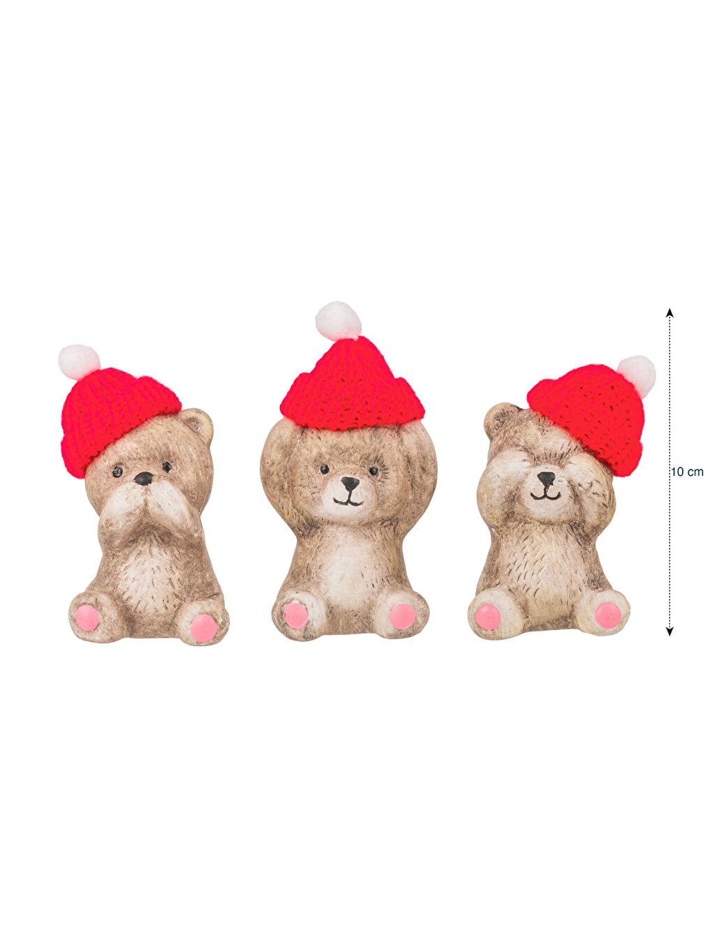 Teddy Bear Figured Decorative Object Set of 3-3