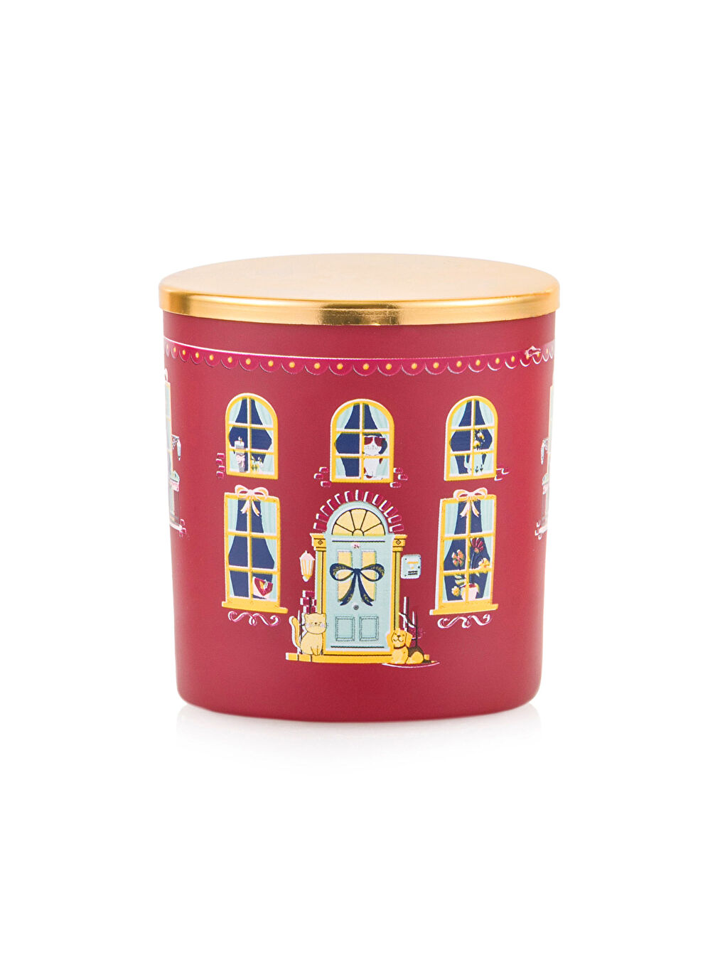 شمعة زجاج معطرة بالفانيليا 190 غرام-4