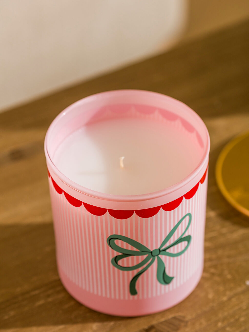 Karışık Fiyonk Baskılı Bardak Mum-3