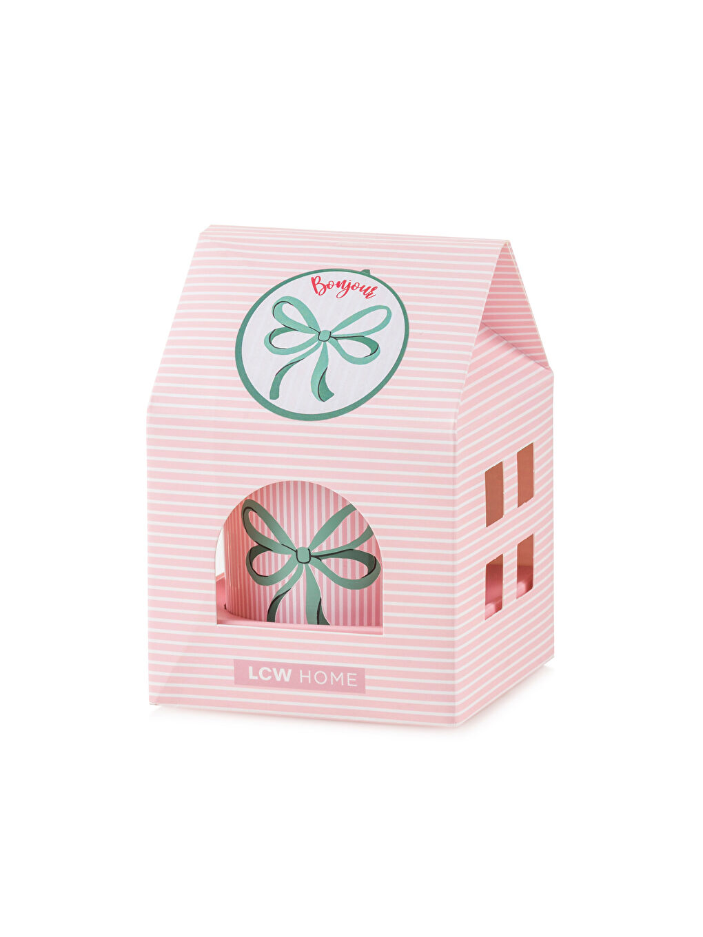 Karışık Fiyonk Baskılı Bardak Mum-4