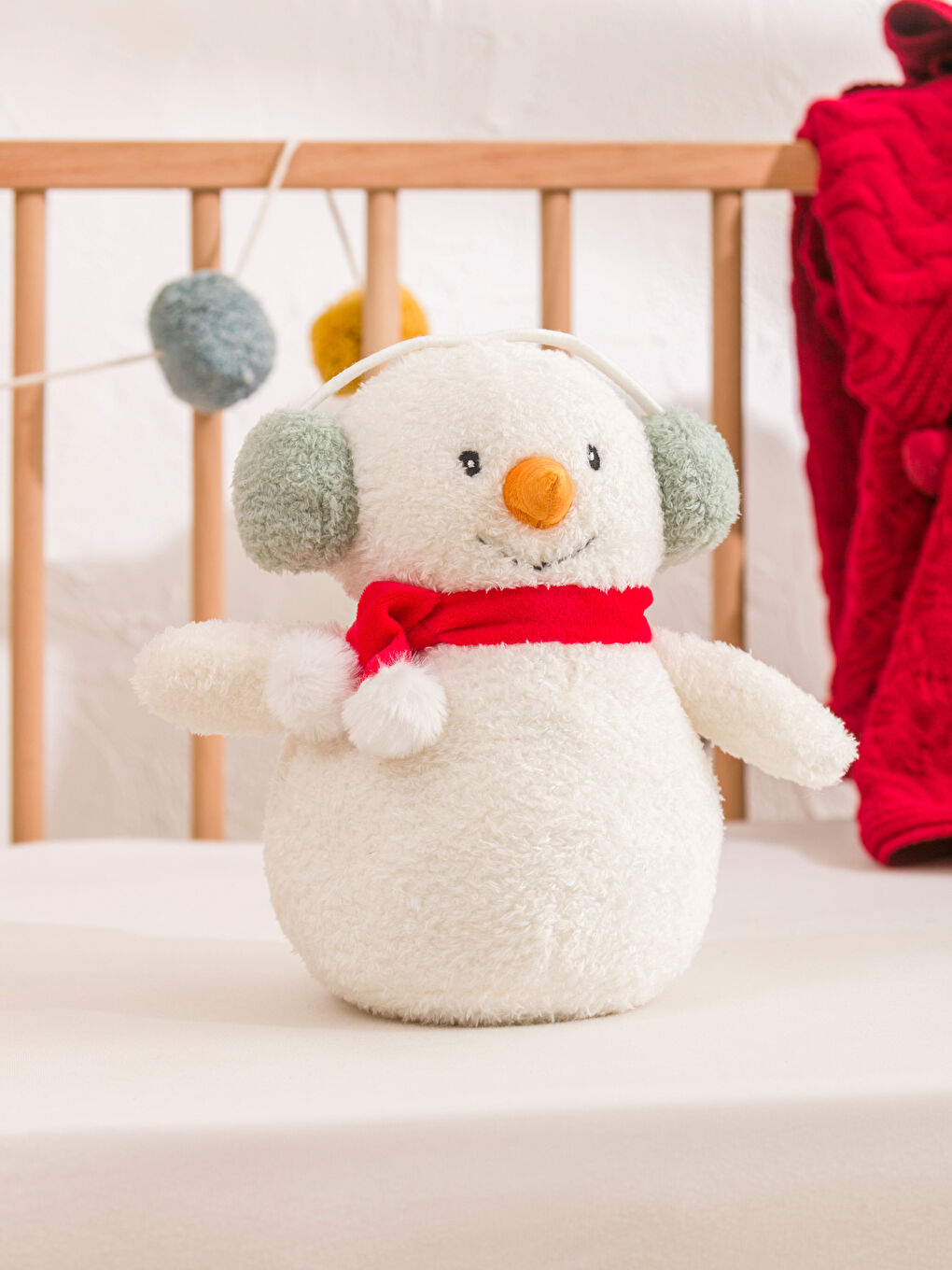 Snowman Figured Baby Cushion
