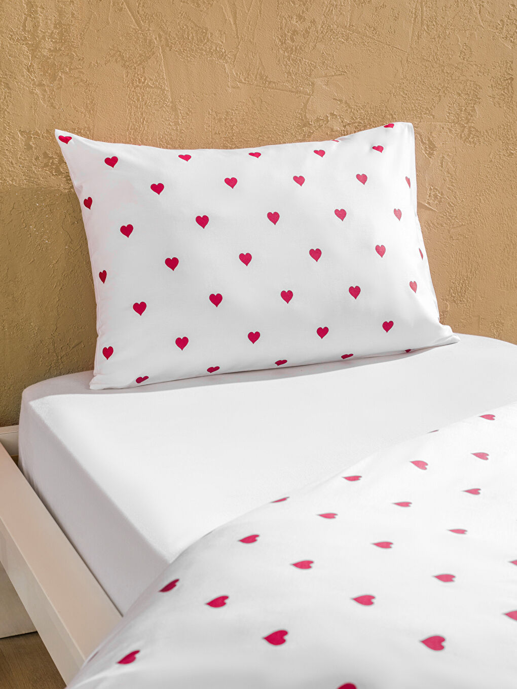 LCW HOME RED Single Bed Duvet Cover Set -W5GH41Z8-LTQ