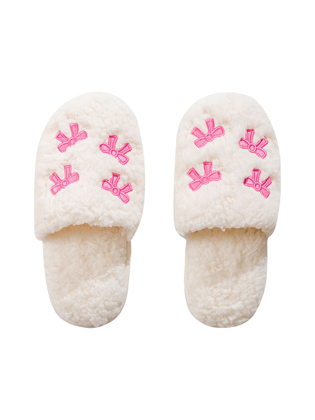 LCW HOME Embroidered Plush Women's Home Slippers -W5GH67Z8-J5E