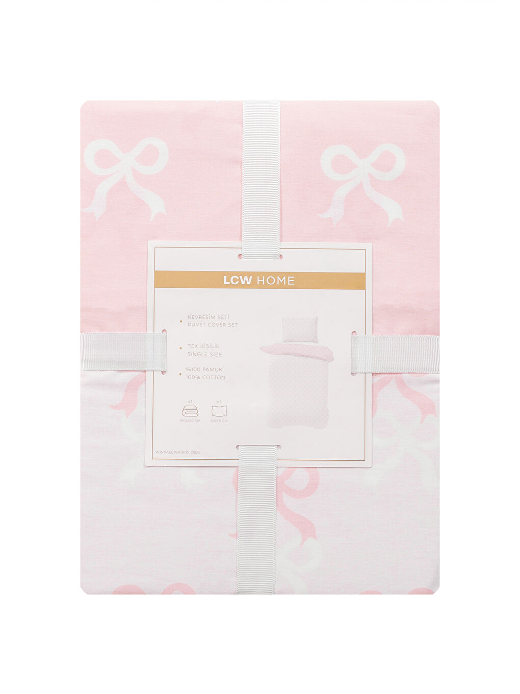 LCW HOME PINK Single Bed Duvet Cover Set -W5GH81Z8-QWK
