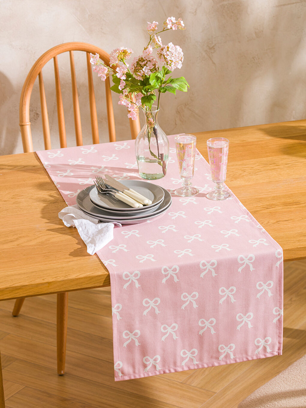 Bow Patterned Runner 45x150 cm -W5GH84Z8-QWK