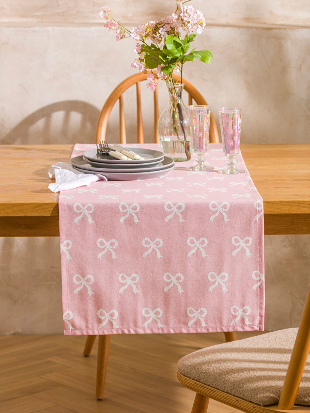 Bow Patterned Runner 45x150 cm -W5GH84Z8-QWK