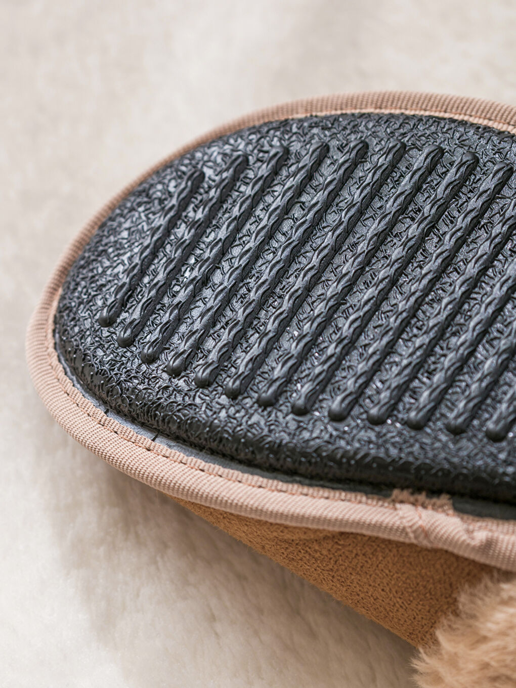 Kahverengi İçi Kürklü Ev Terliği-4