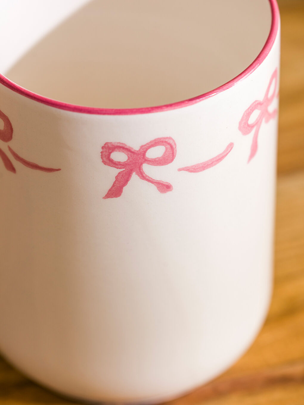 Bow Printed Ceramic Spoon Rest 13 cm-2