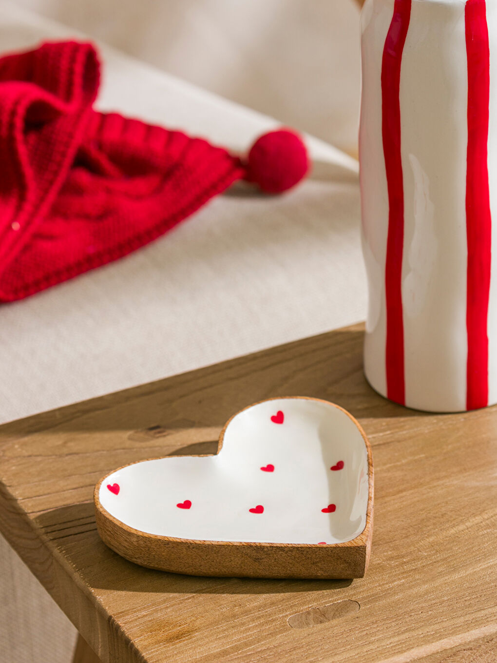 Karışık Kalp Şekilli Sunum Tabağı 13 cm-1