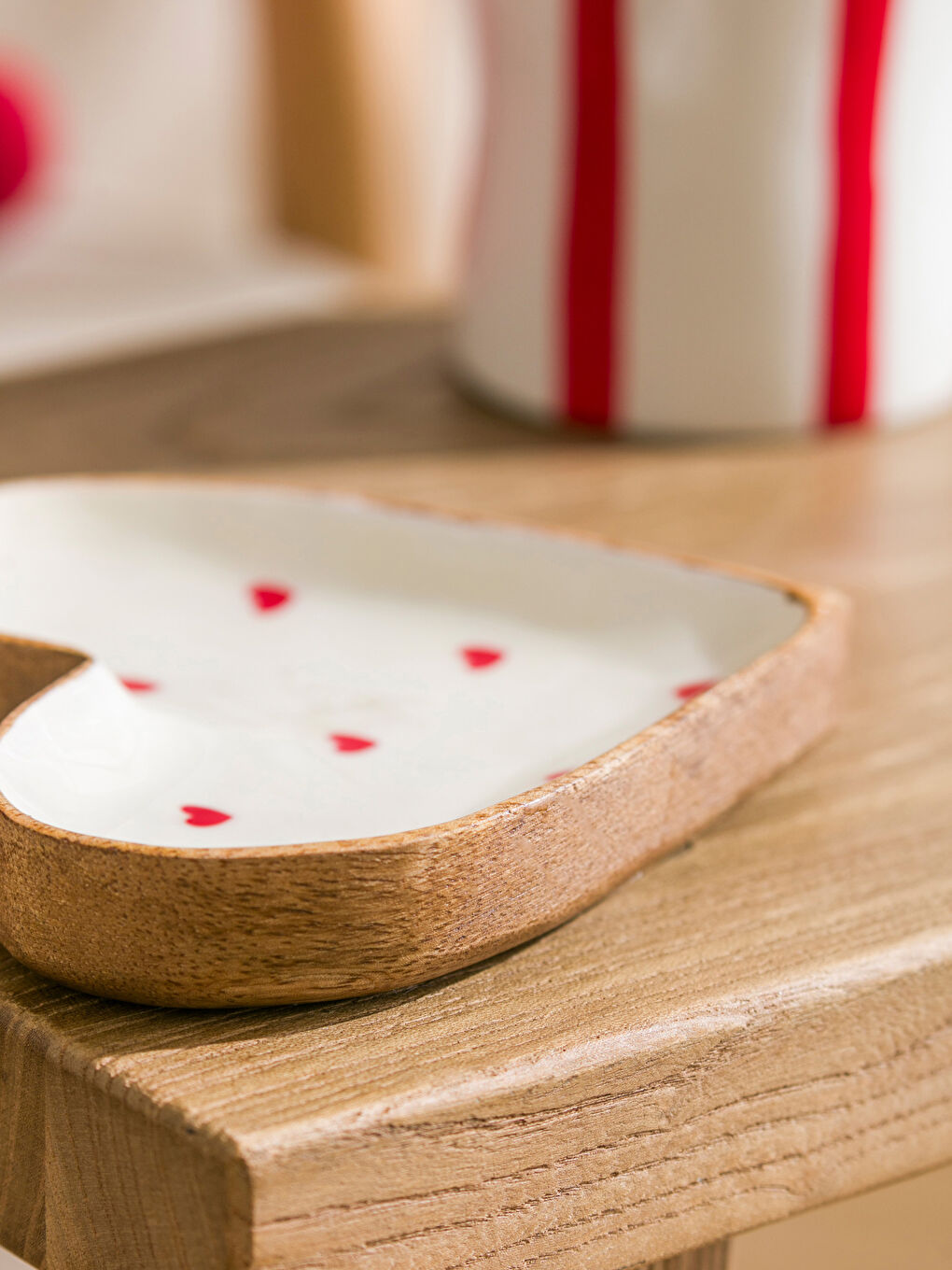 Karışık Kalp Şekilli Sunum Tabağı 13 cm-2