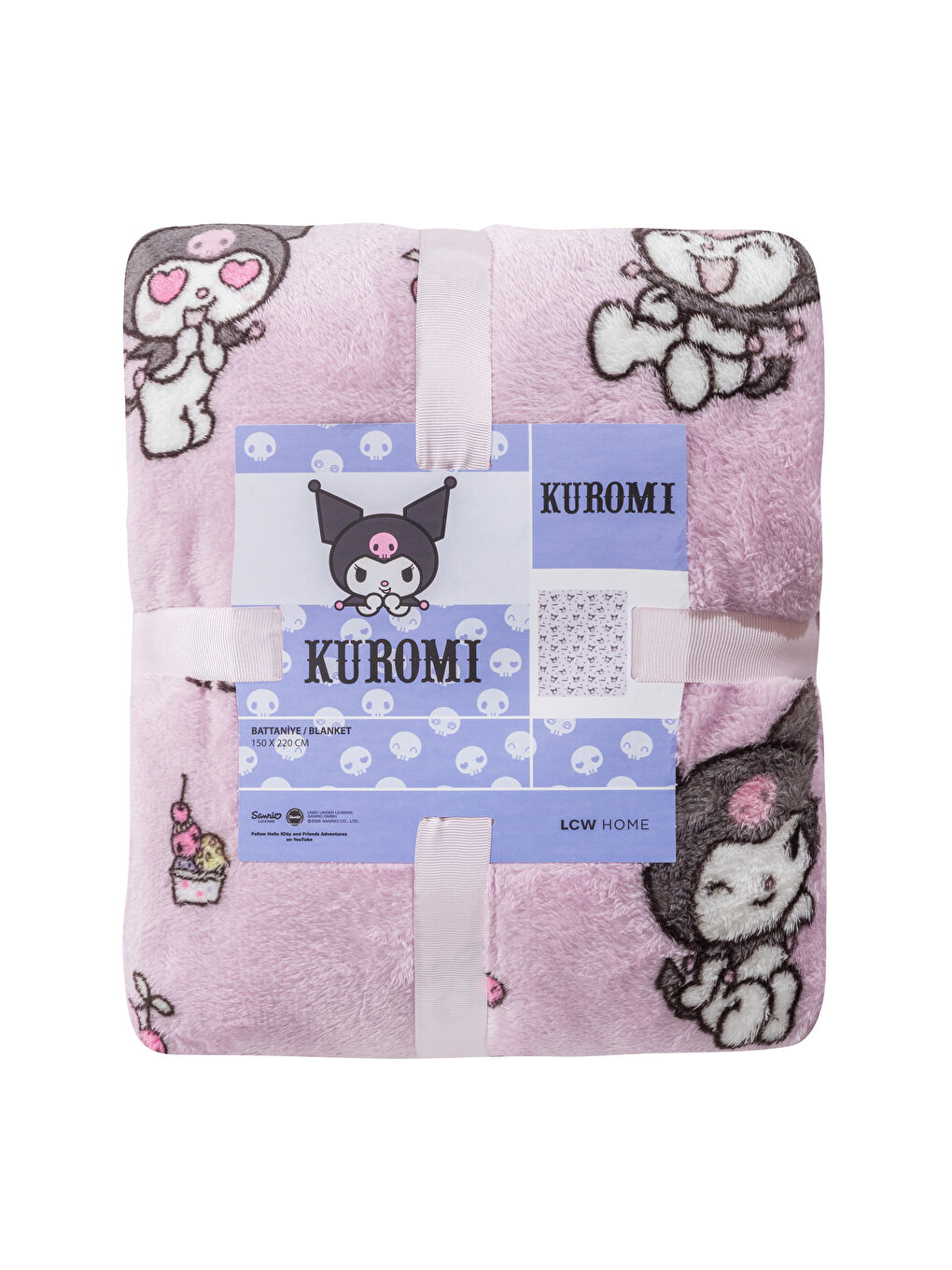 LCW HOME Kuromi Štampano Dečije Ćebe 150x200 cm -W5GJ94Z4-M0T
