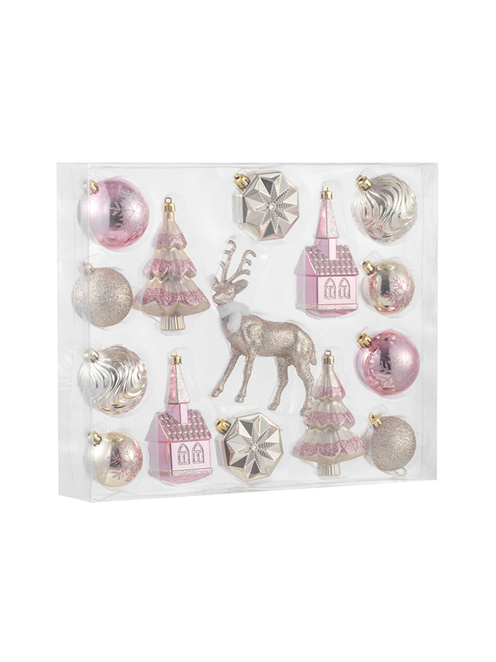 Sarı Dekoratif Yılbaşı Ağaç Süsü 15'li-3