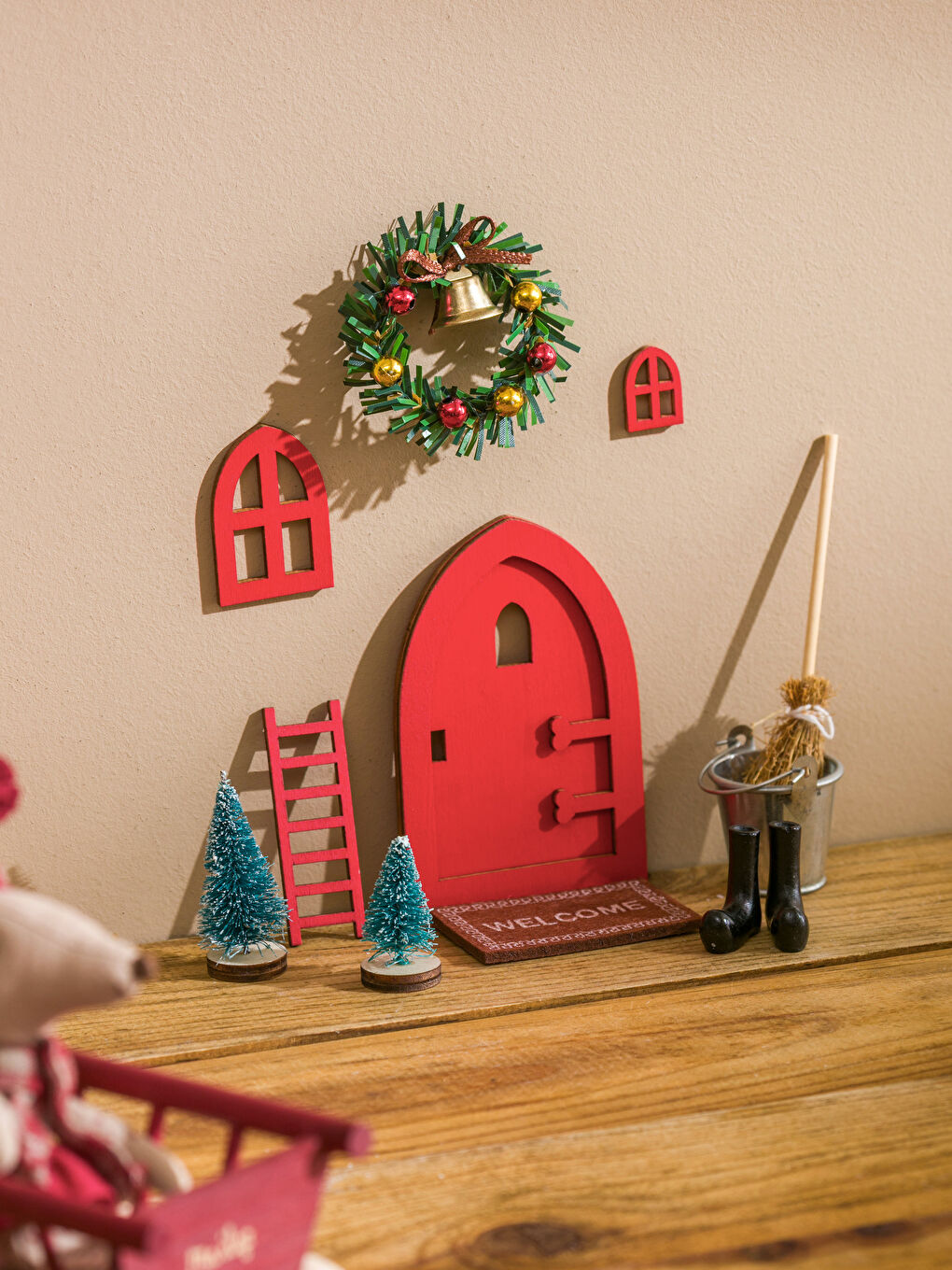 Karışık Yılbaşı Temalı Minyatür Obje Seti 14 Parça