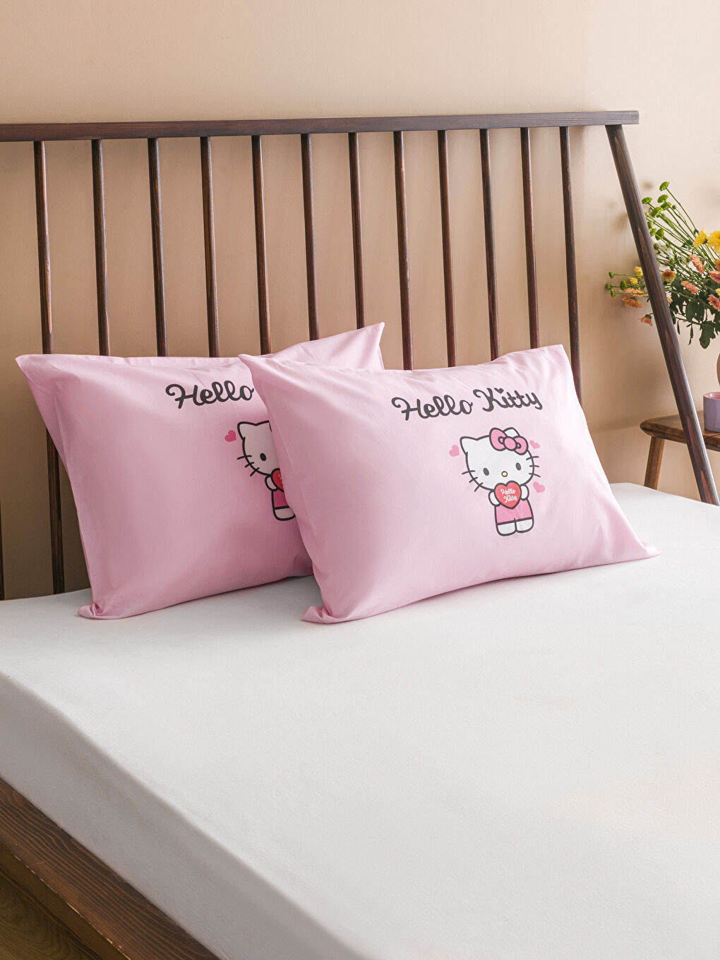 LCW HOME Hello Kitty Printed Pillowcase 2 Pack 50x70 cm -W5GL53Z8-F9C