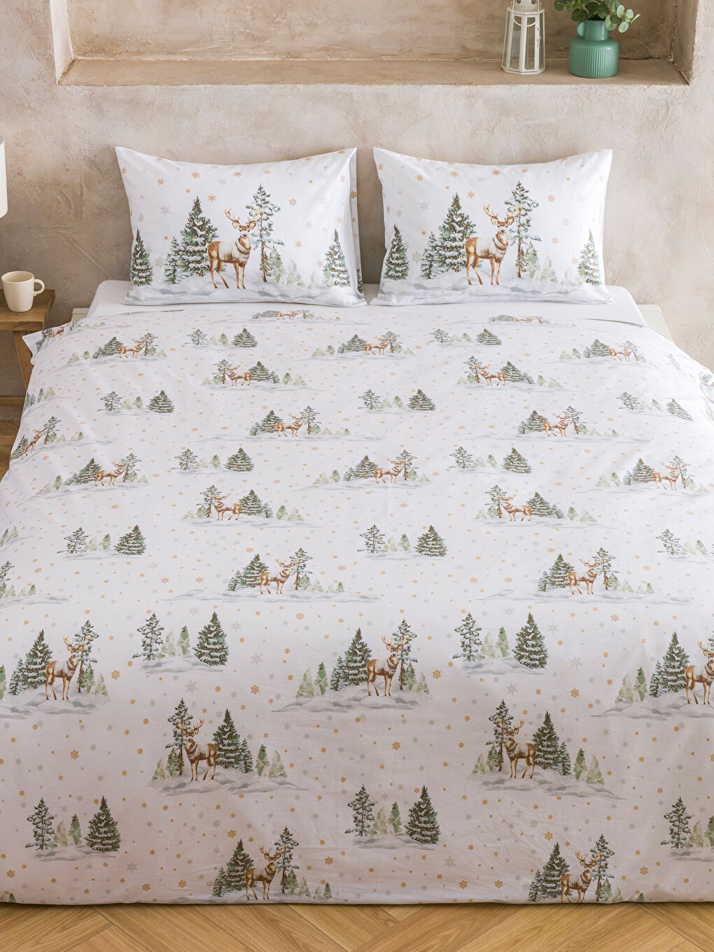 New Year Themed Double-Sided Duvet Cover Set-1