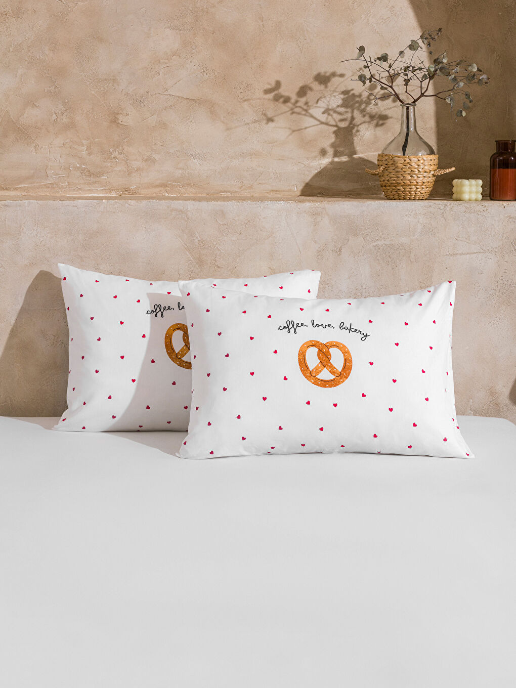 Karışık Desenli Yastık Kılıfı 2'li 50x70 cm-1