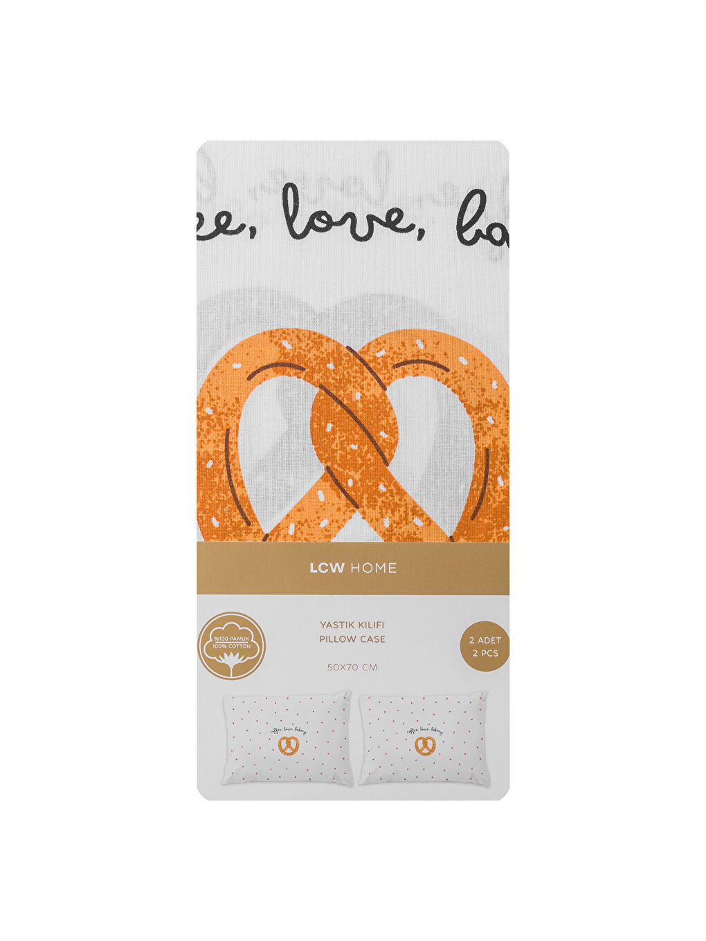 Karışık Desenli Yastık Kılıfı 2'li 50x70 cm-3