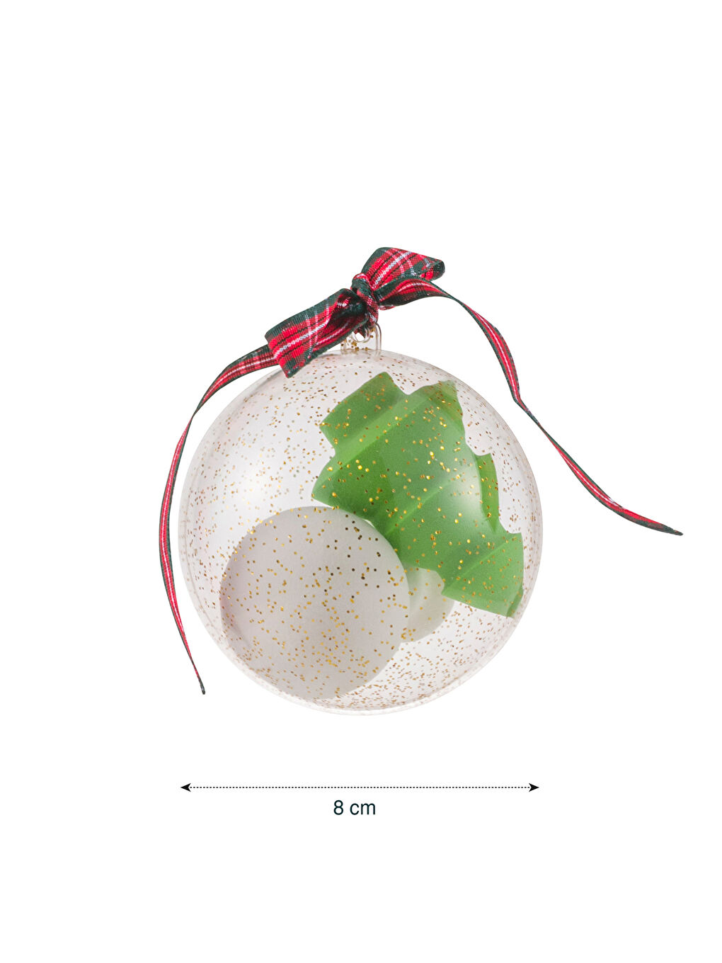New Year Tree Ornament 8 cm-2