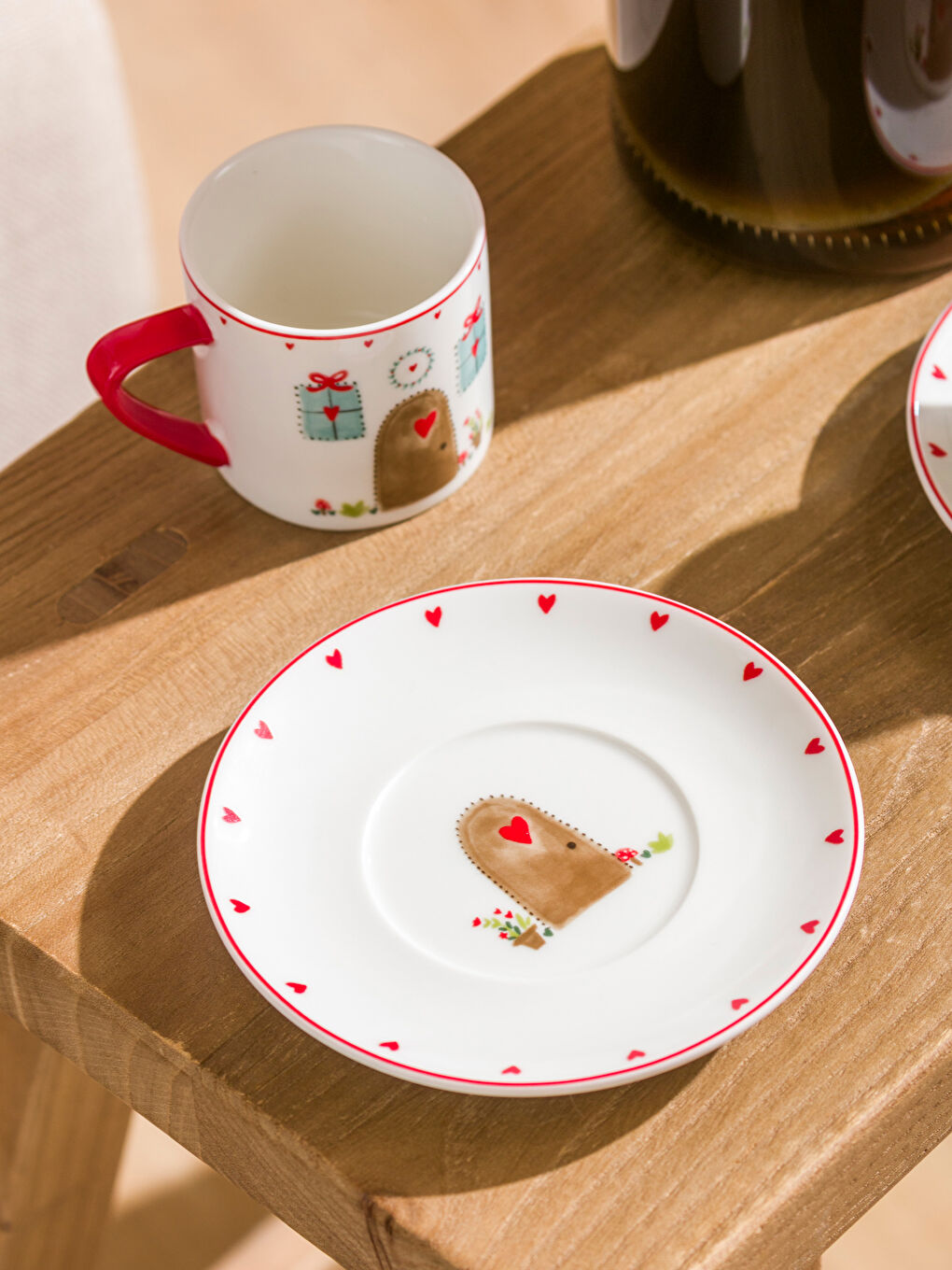 Karışık Yılbaşı Temalı 2 Kişilik Porselen Kahve Fincan Takımı 90  ml-2