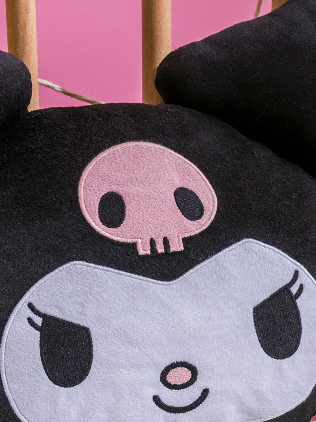 Kuromi Printed Plush Baby Cushion 37 cm-2