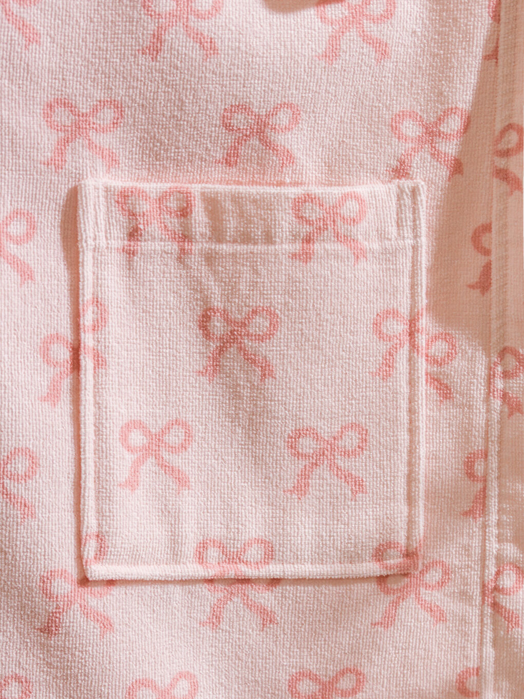 Pembe Fiyonk Baskılı Kadın Bornoz-3