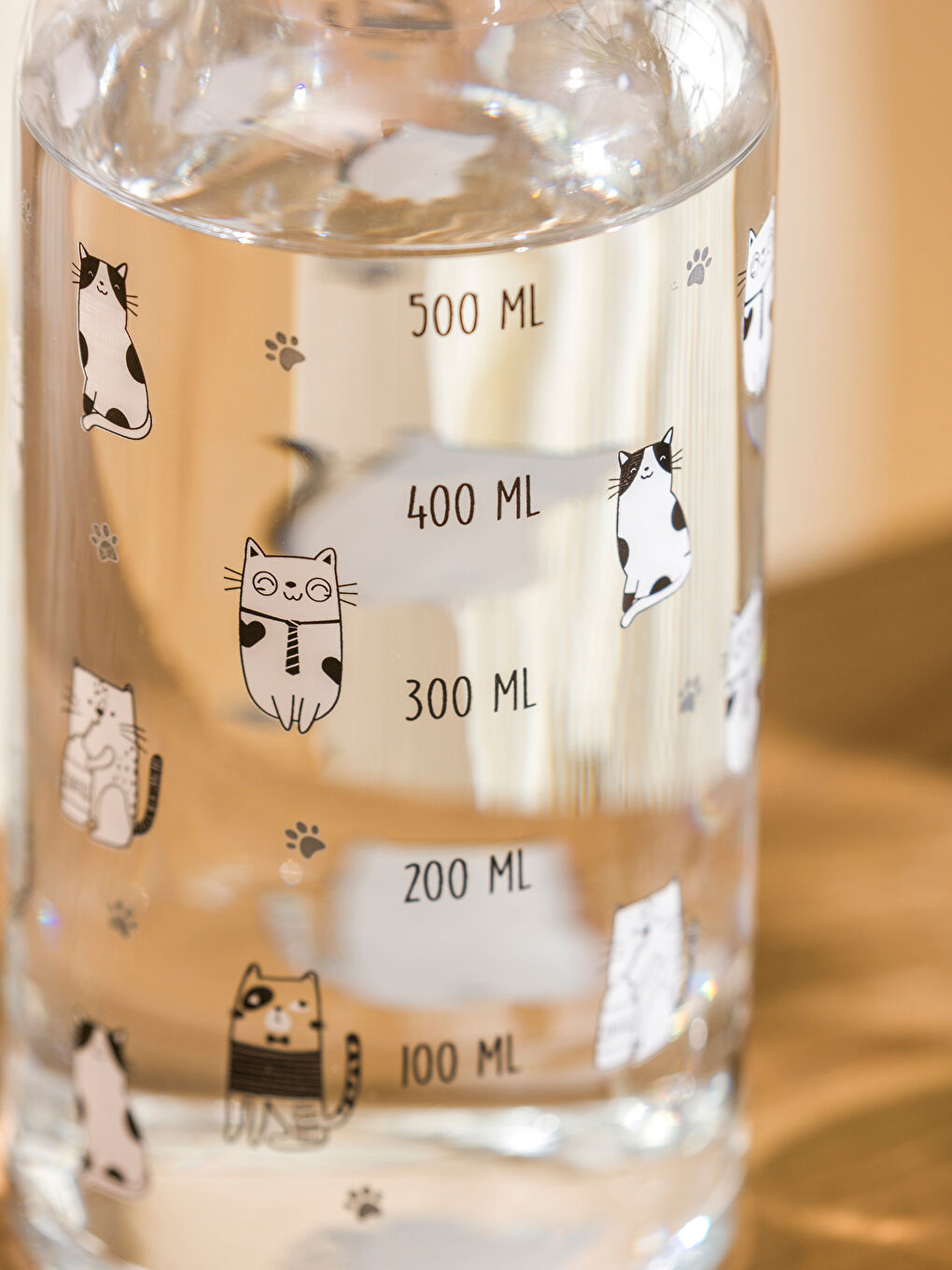 Cat Printed Glass Jug 700 Ml-4