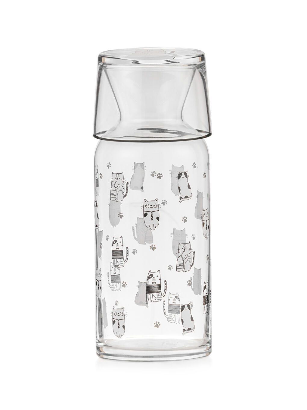 Cat Printed Glass Jug 700 Ml-6