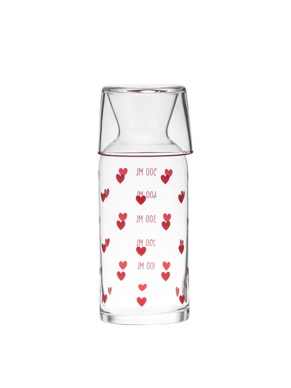 Heart Printed Glass Pitcher 700 ml-6