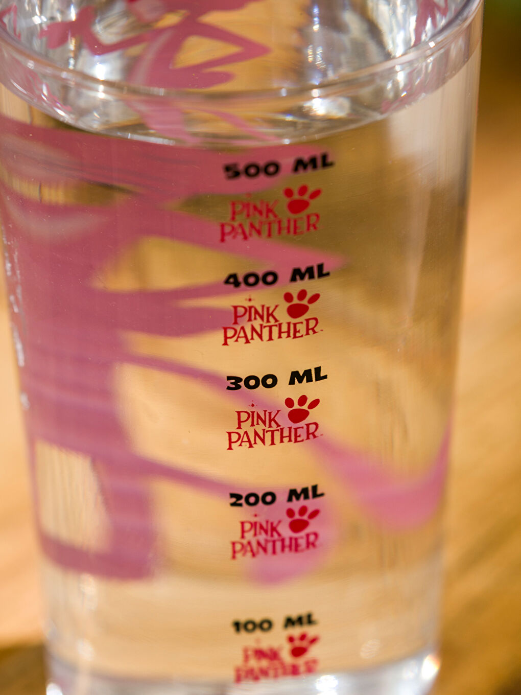 Pink Panther Printed Glass Water Glass 570 ml-4