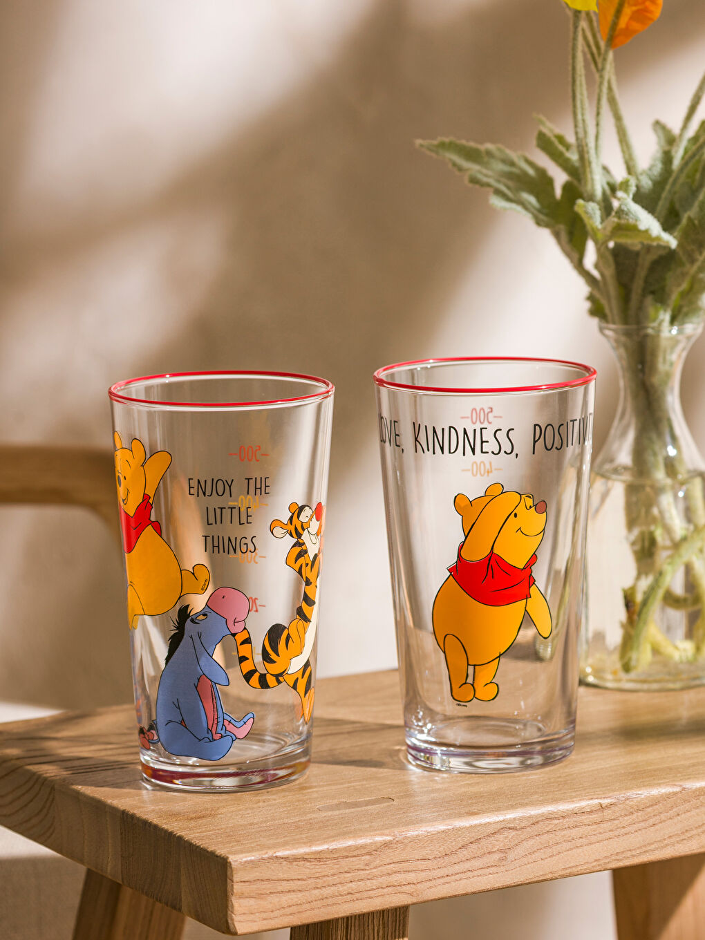 Winnie The Pooh Printed Glass 2 Pack 570 ml-2