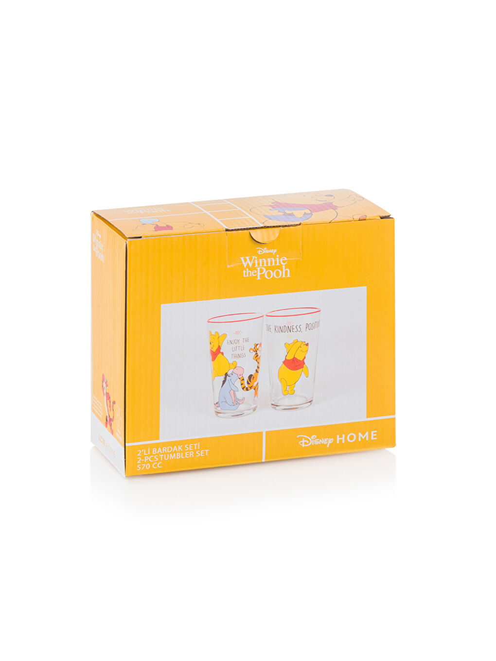 Winnie The Pooh Printed Glass 2 Pack 570 ml-5