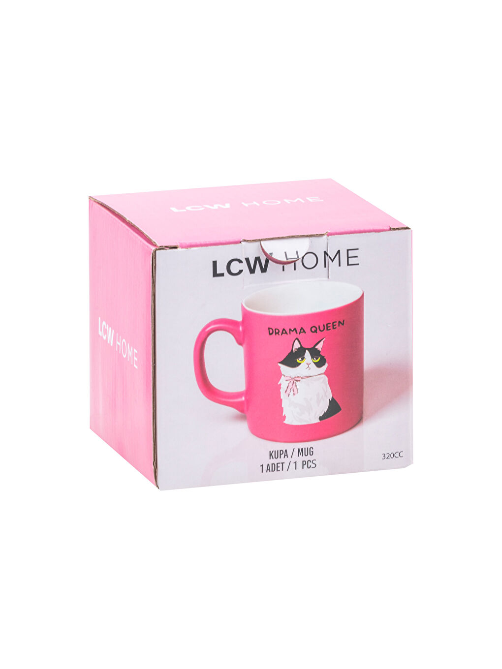 LCW HOME Cat Printed Ceramic Mug 320 ml -W5H296Z8-CS3