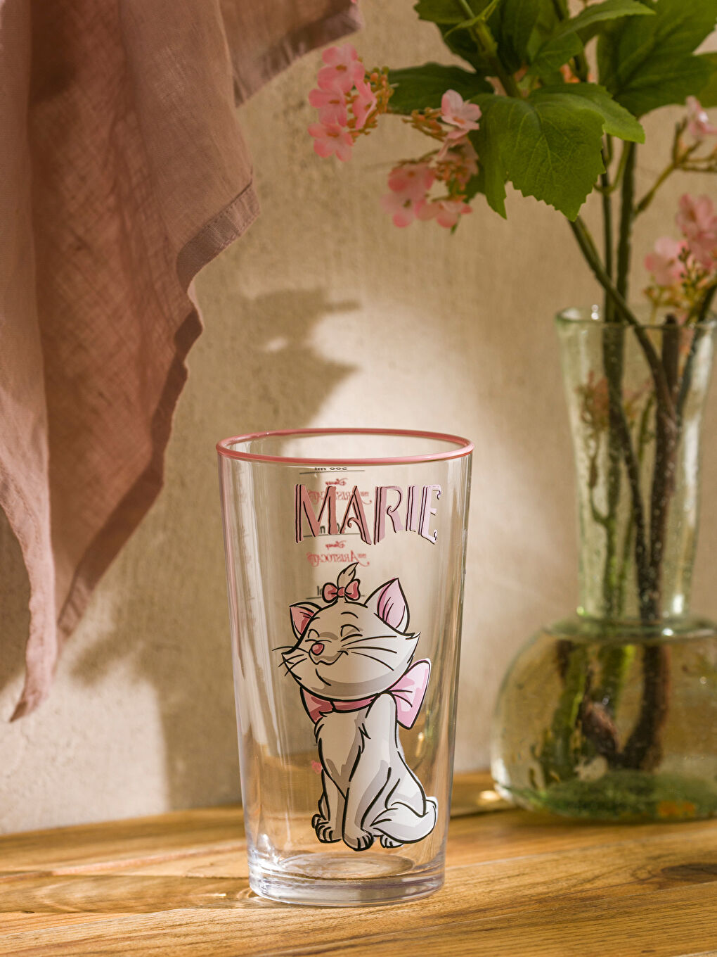 Cat Printed Glass Water Glass 570 ml-2