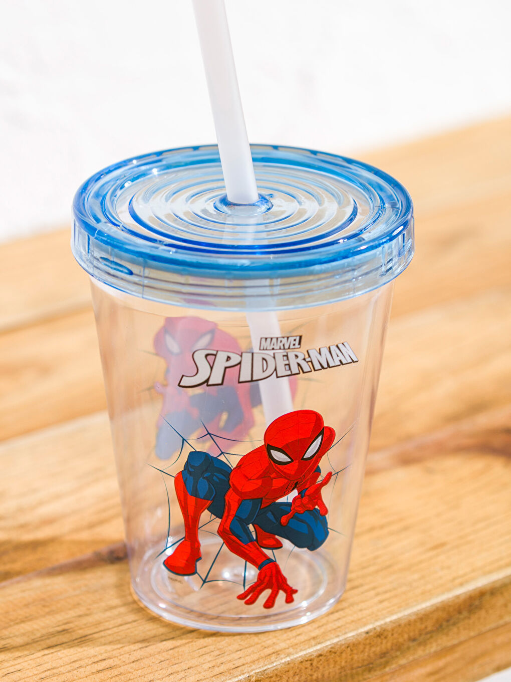 Karışık Spider-Man Baskılı Pipetli Bardak-2