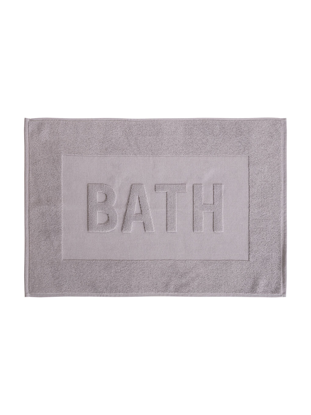 Lila Yazı Nakışlı Banyo Paspası 50x80 cm-3