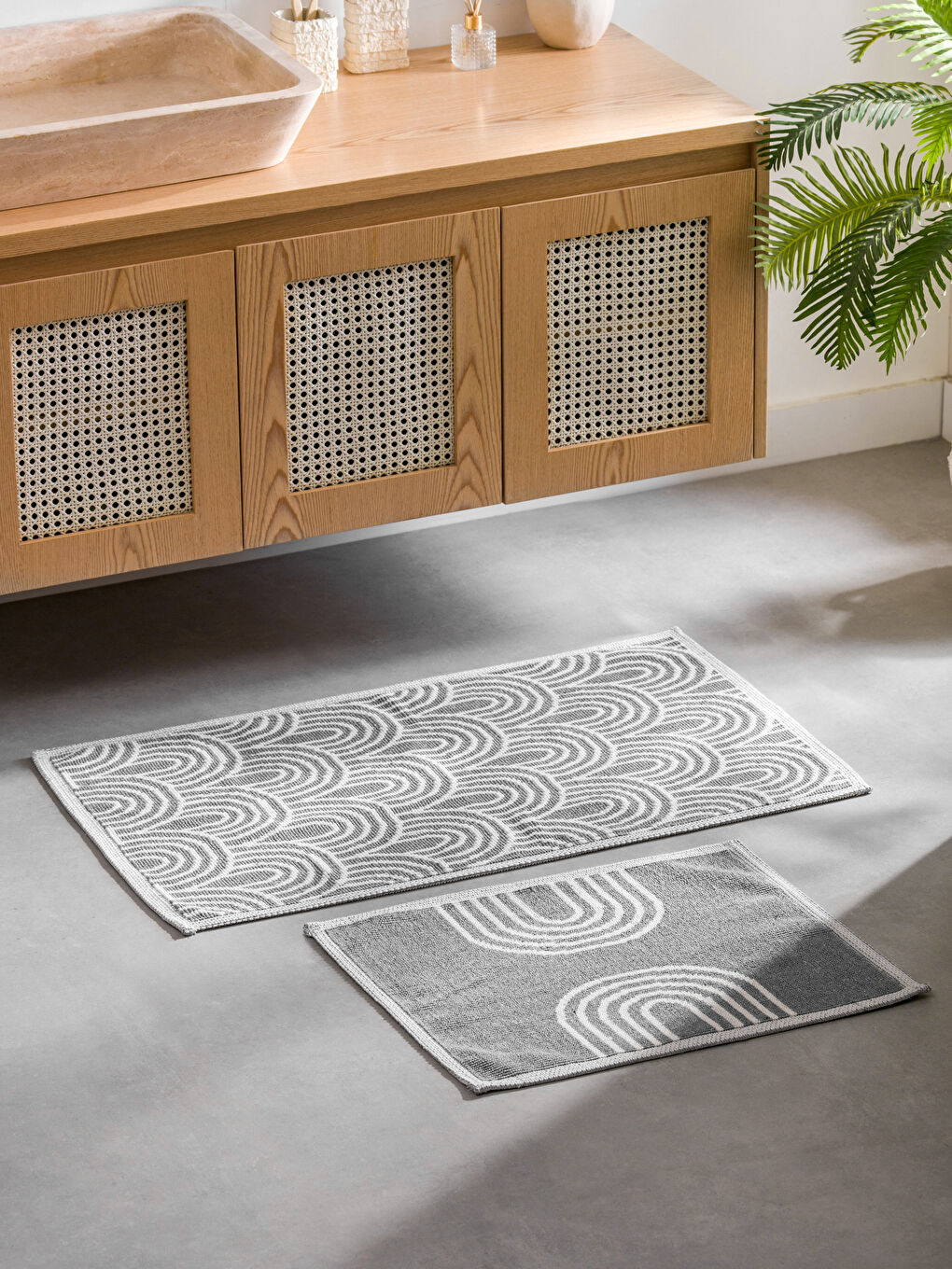 Patterned Bath Mat 2 Pack