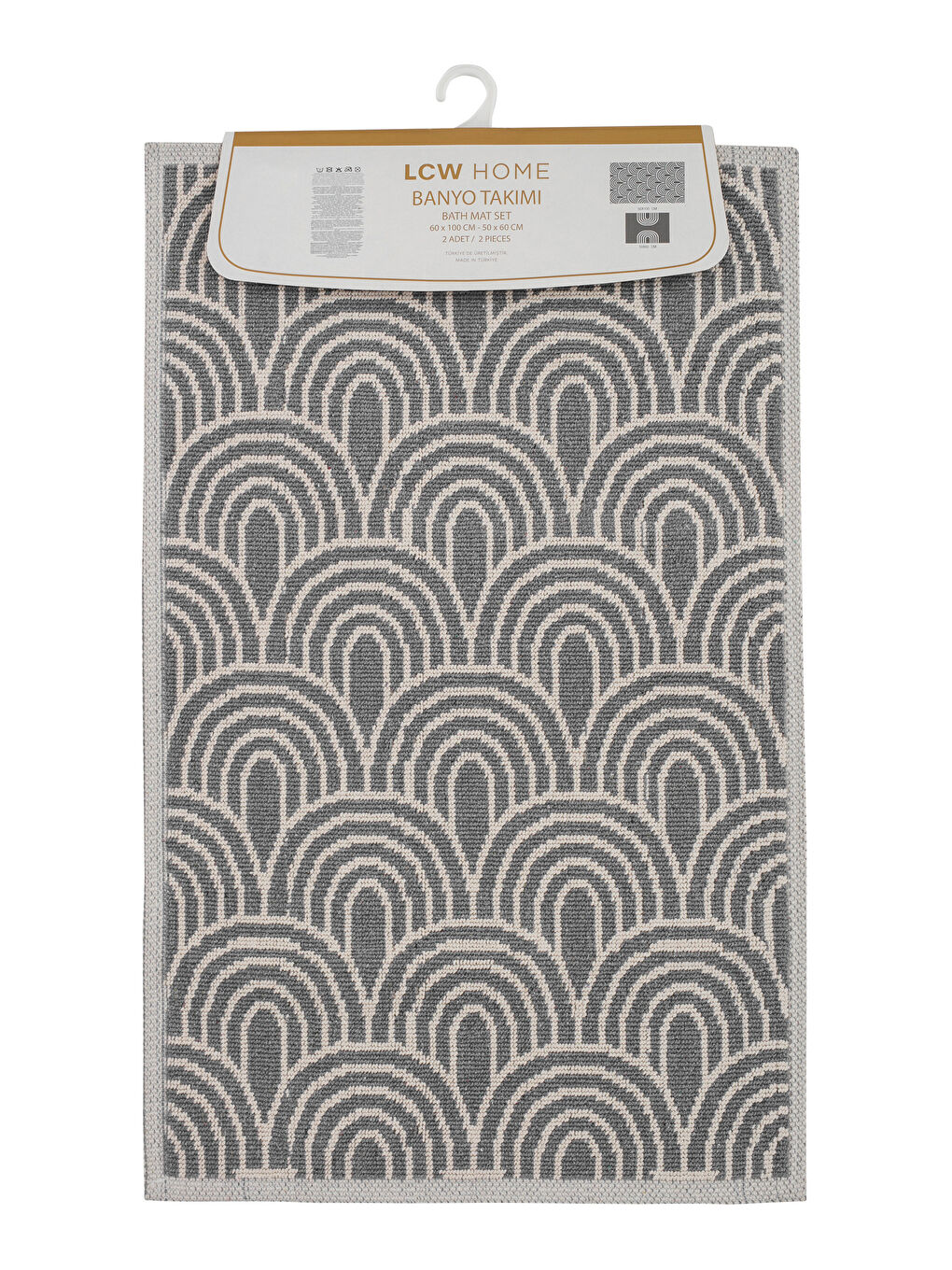 Patterned Bath Mat 2 Pack-4