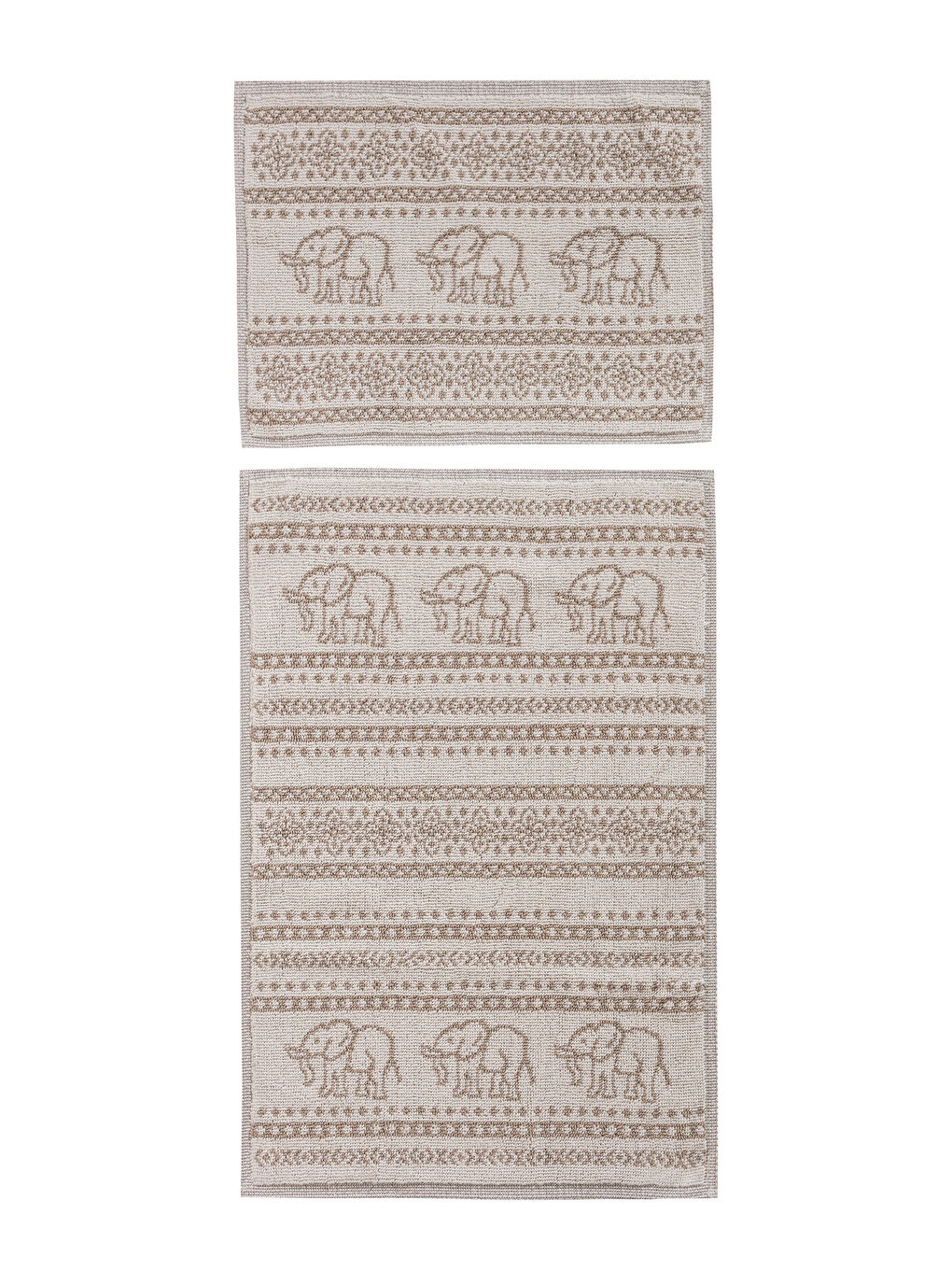 Elephant Patterned Bath Mat 2-Pack-5