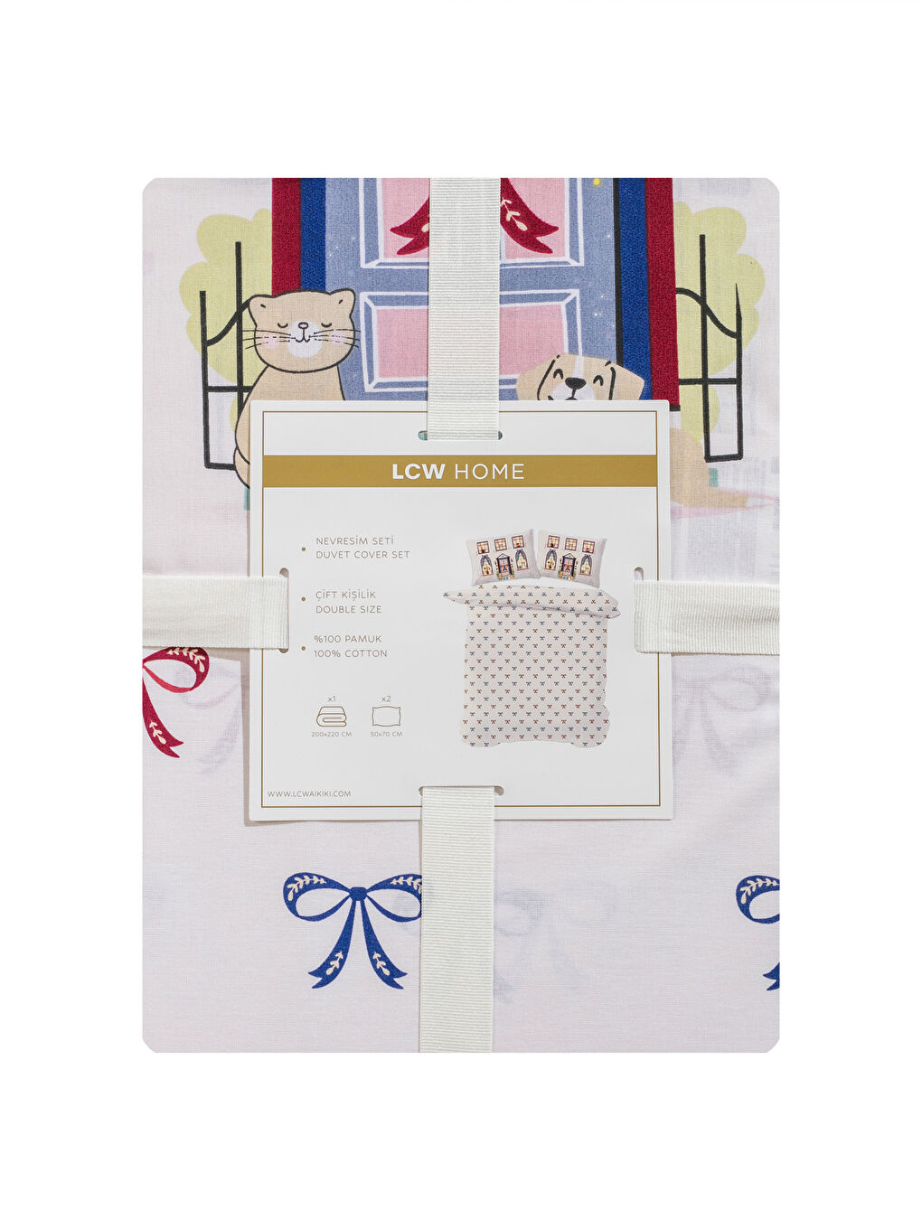 LCW HOME MIX Double Duvet Cover Set -W5H662Z8-F9C