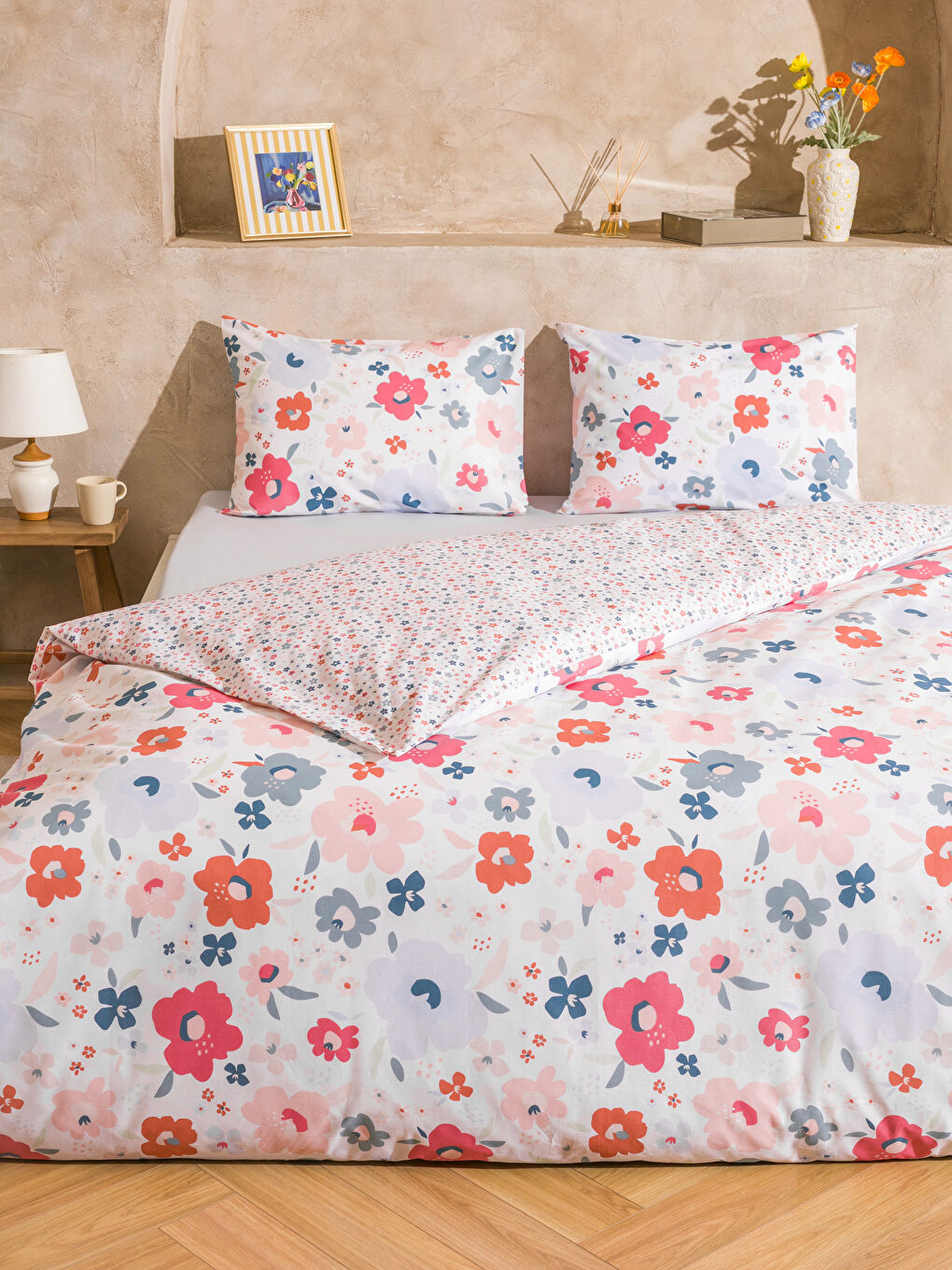 LCW HOME Floral Printed Double Duvet Cover Set -W5H682Z8-F9C