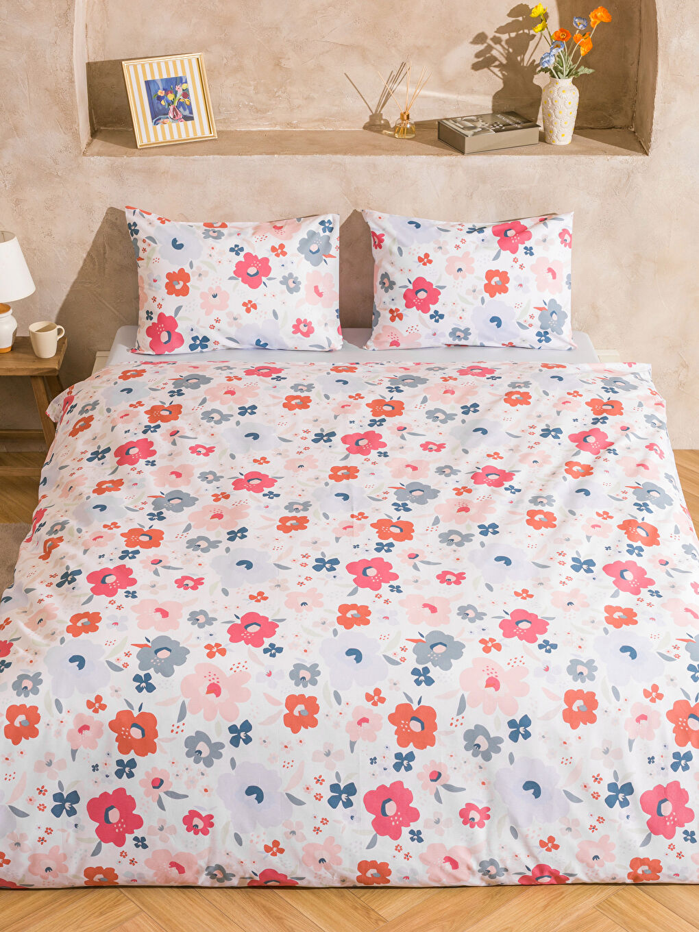 LCW HOME Floral Printed Double Duvet Cover Set -W5H682Z8-F9C