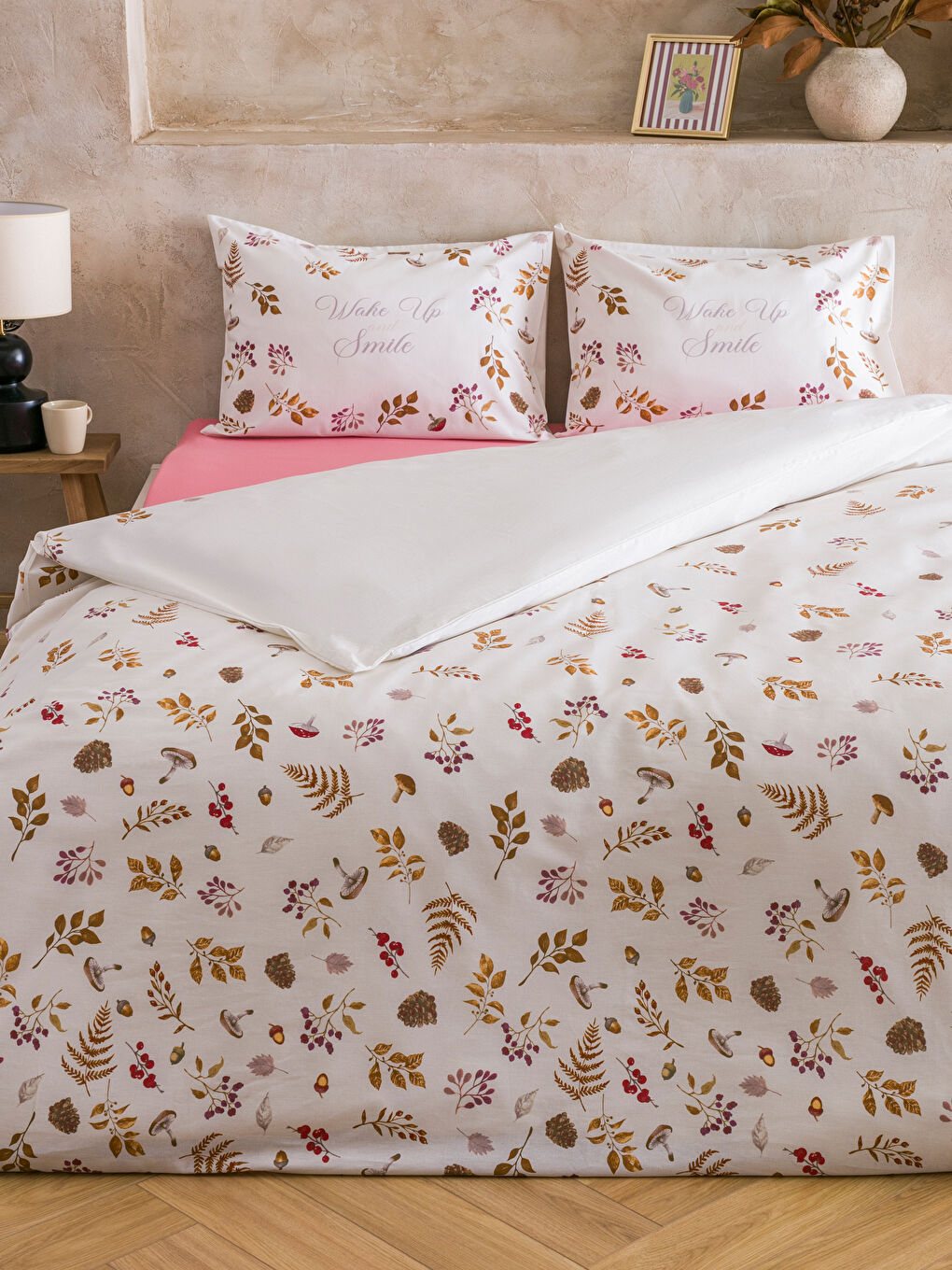 LCW HOME Floral Printed Double Duvet Cover Set -W5H689Z8-F9C