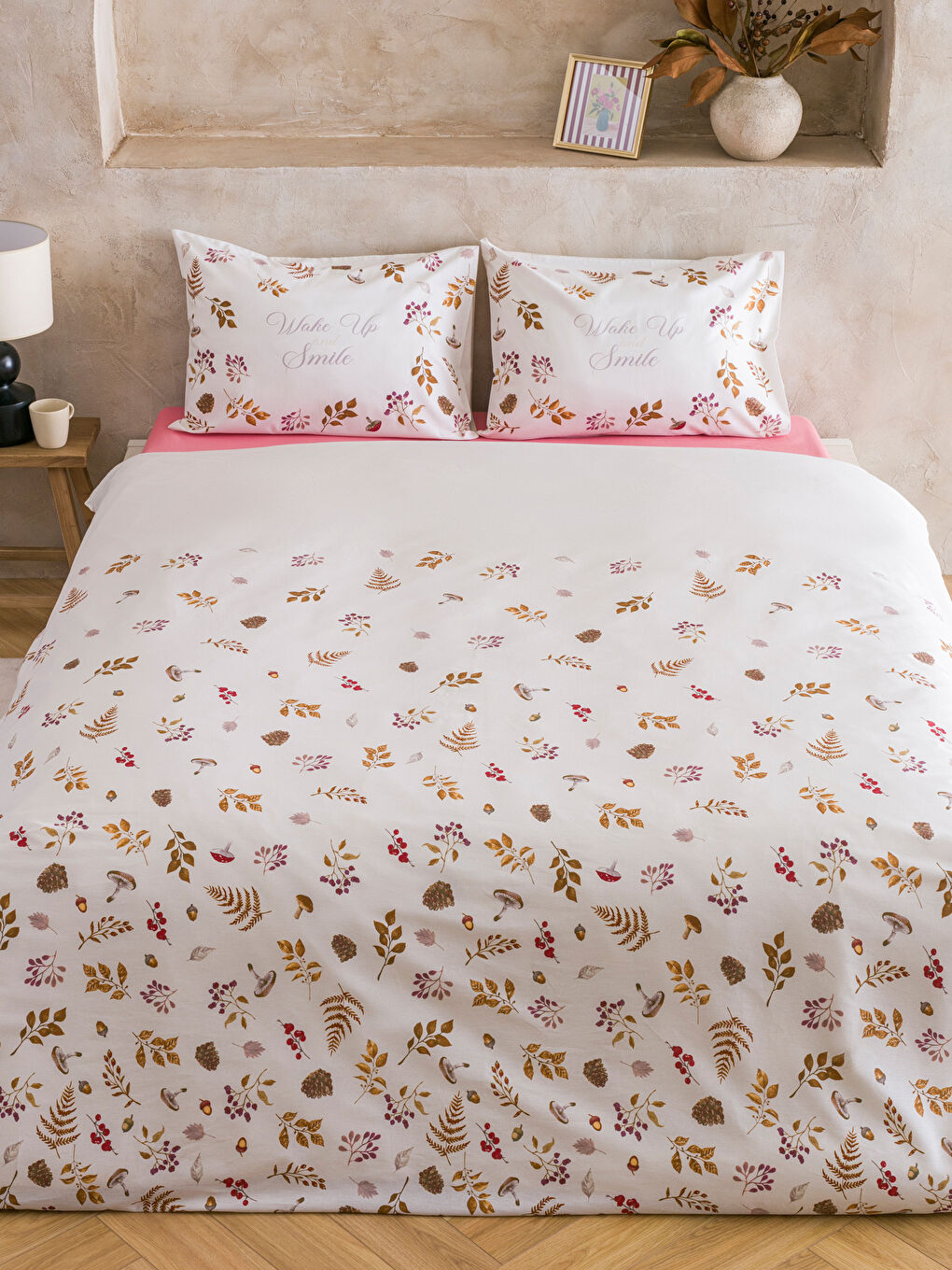 LCW HOME Floral Printed Double Duvet Cover Set -W5H689Z8-F9C