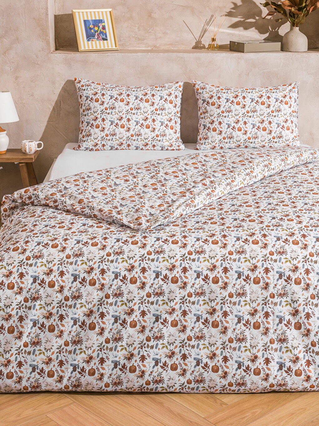 LCW HOME Floral Printed Double Duvet Cover Set -W5H706Z8-F9C