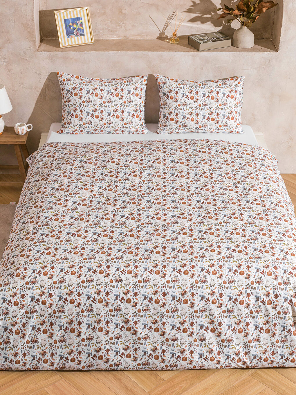 LCW HOME Floral Printed Double Duvet Cover Set -W5H706Z8-F9C