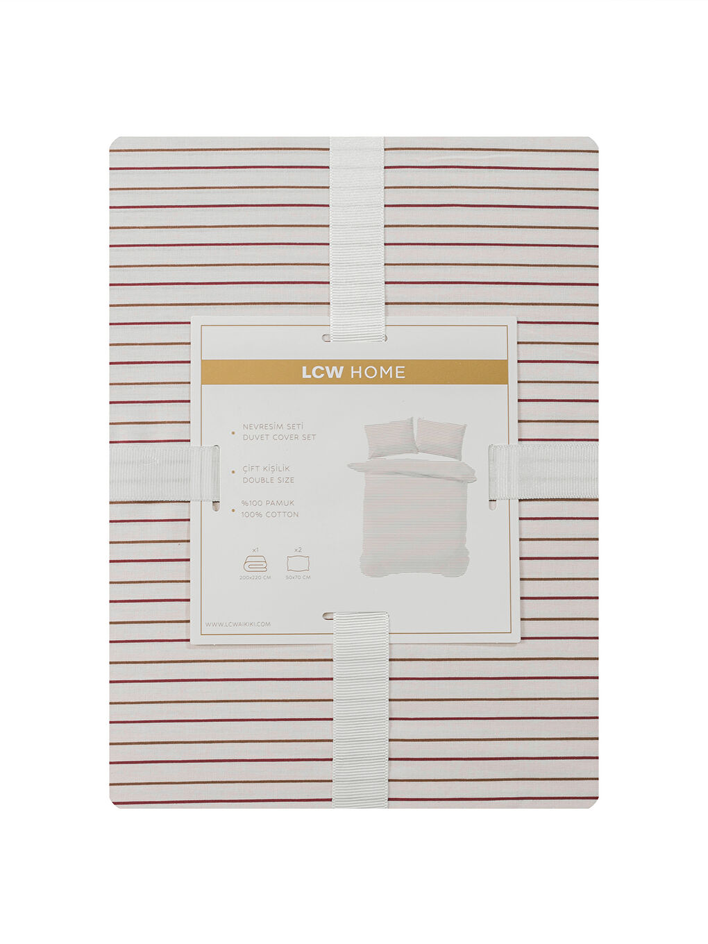 LCW HOME Striped Double Duvet Cover Set -W5H725Z8-F9C
