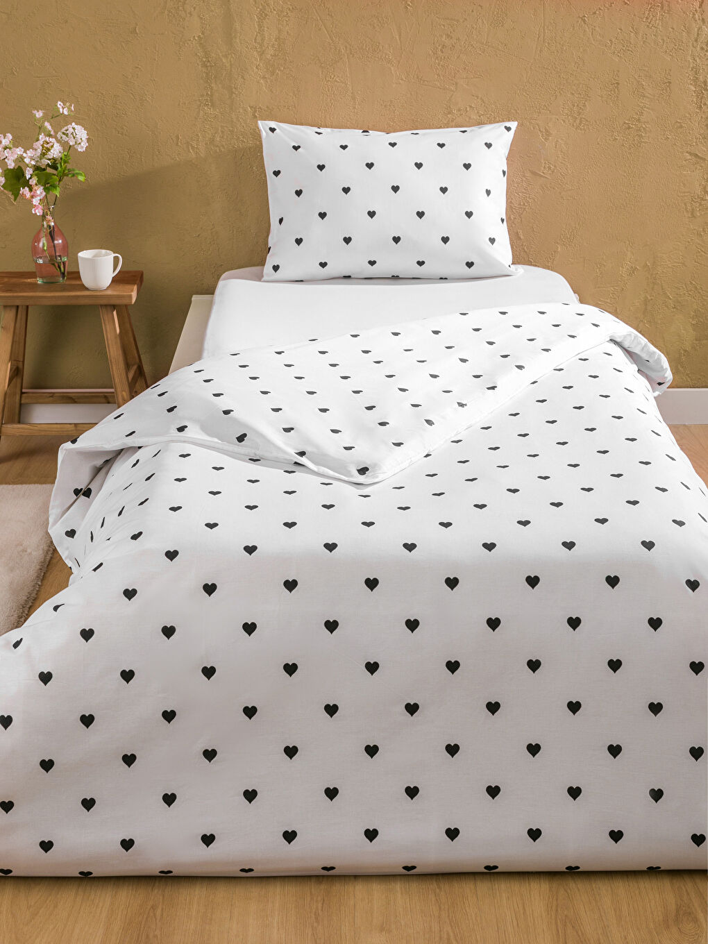 LCW HOME BLACK Single Bed Duvet Cover Set -W5H735Z8-LQJ